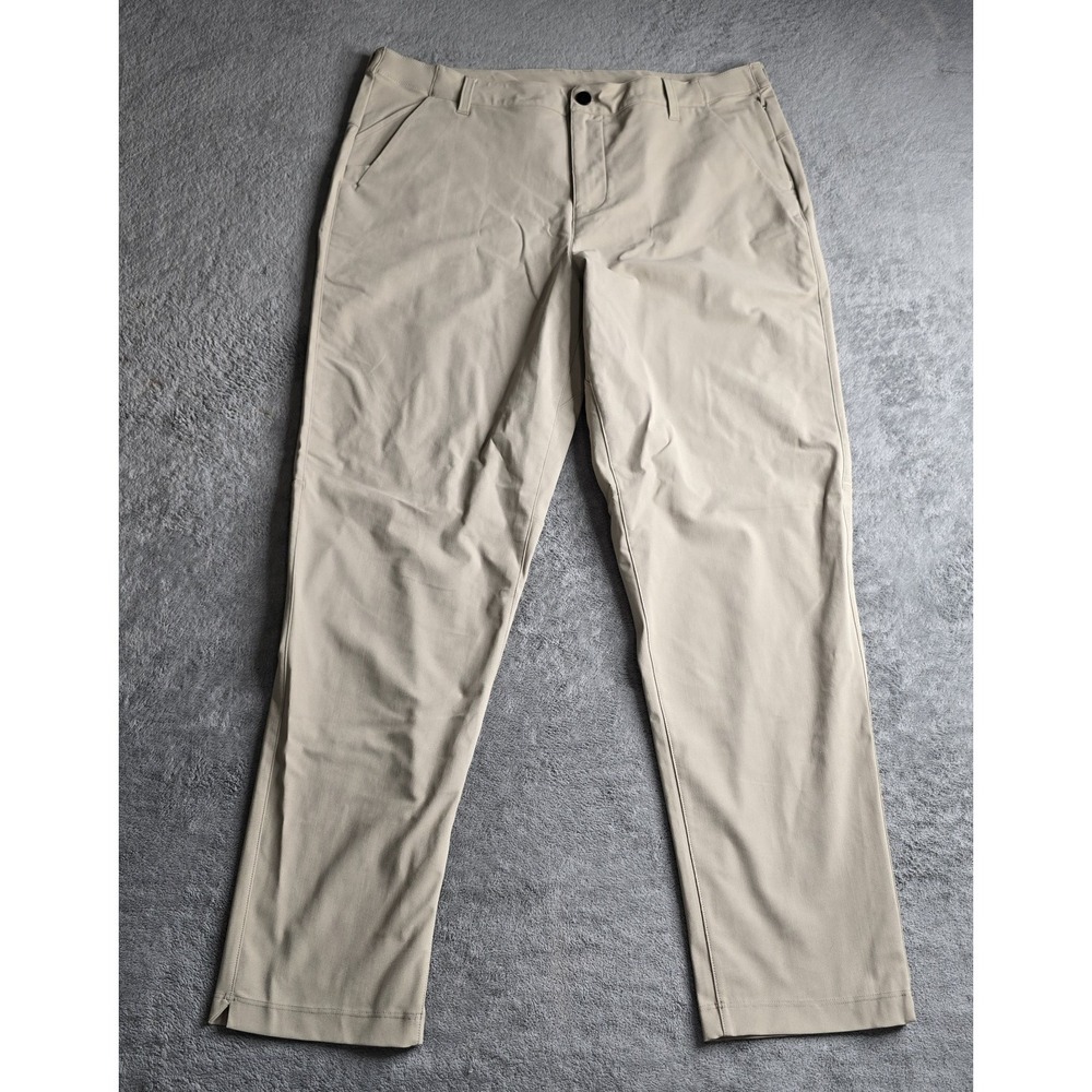 Nomatic Outset Pants Mens 38x32 Khaki Chino Classic Fit Travel Tech Comfort